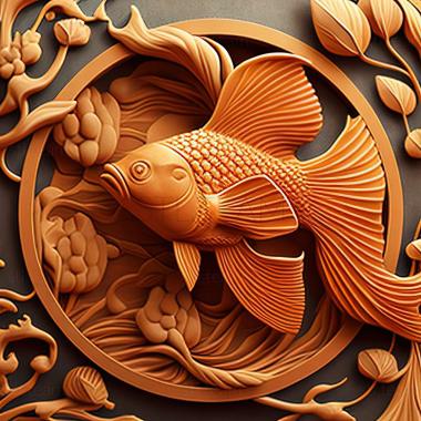 3D model Goldfish fish (STL)